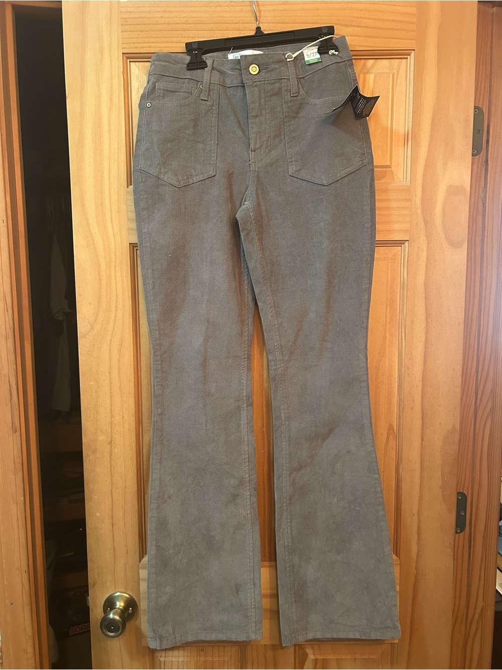 Celebrity Pink Re:Generation Bamboo Corduroy Pants in Gray